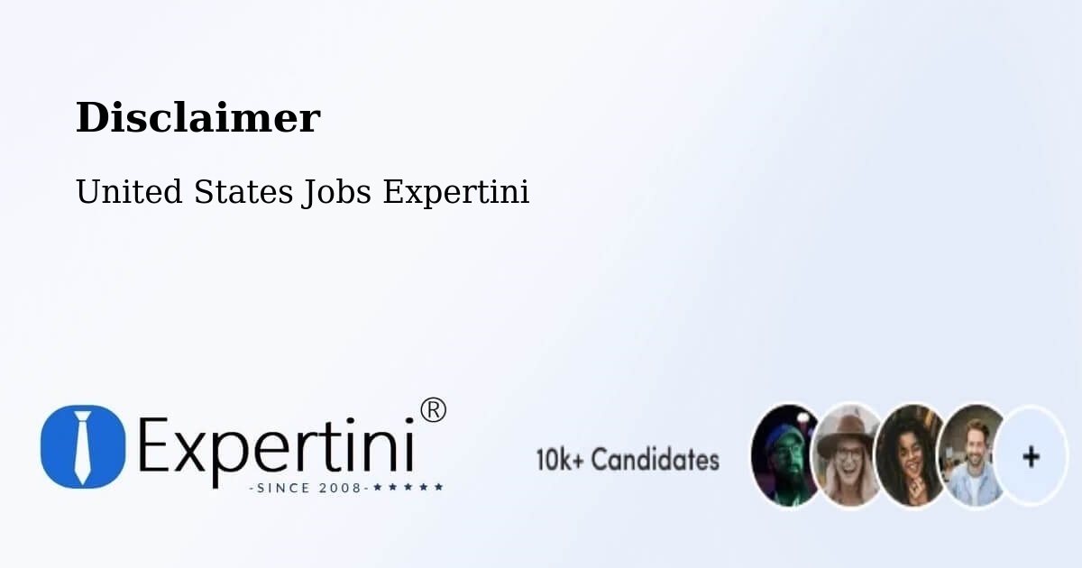 Disclaimer – Trainer - United States Jobs Expertini