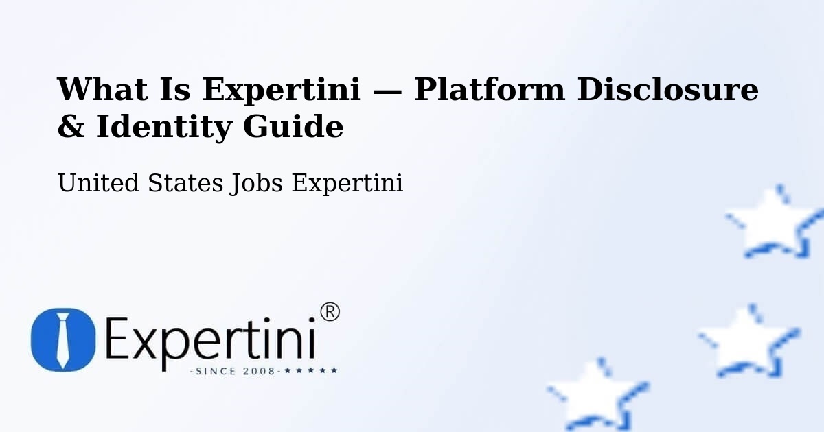 What Is Expertini — Platform Disclosure & Identity Guide – Trainer